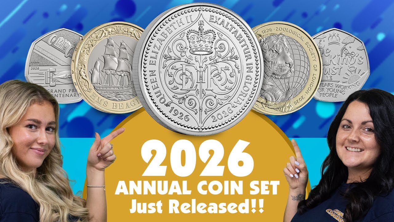 Первый взгляд на ежегодный набор монет Великобритании 2026 года!