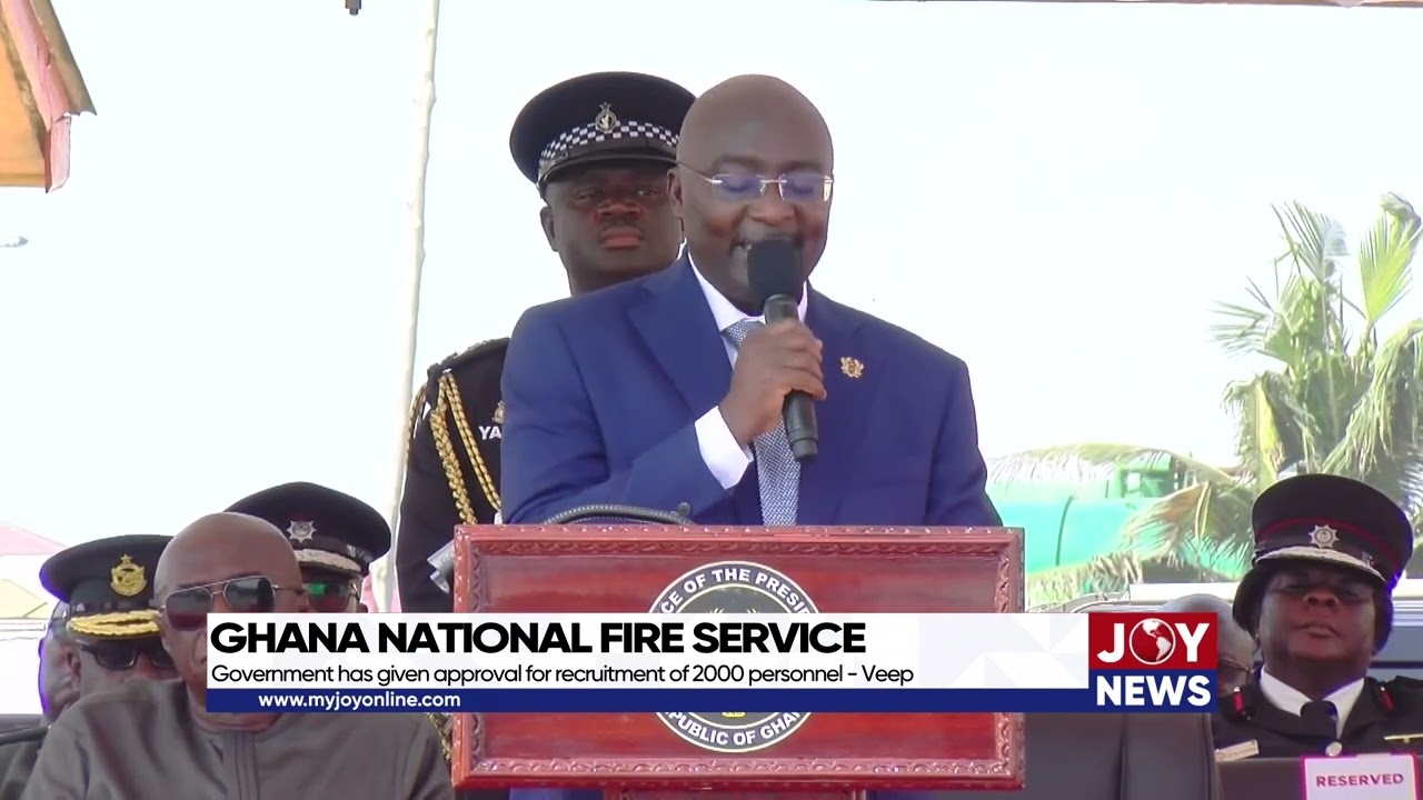 Ghana National Fire Service: Gov't has given approval for recruitment of 2000 personnel. - Veep