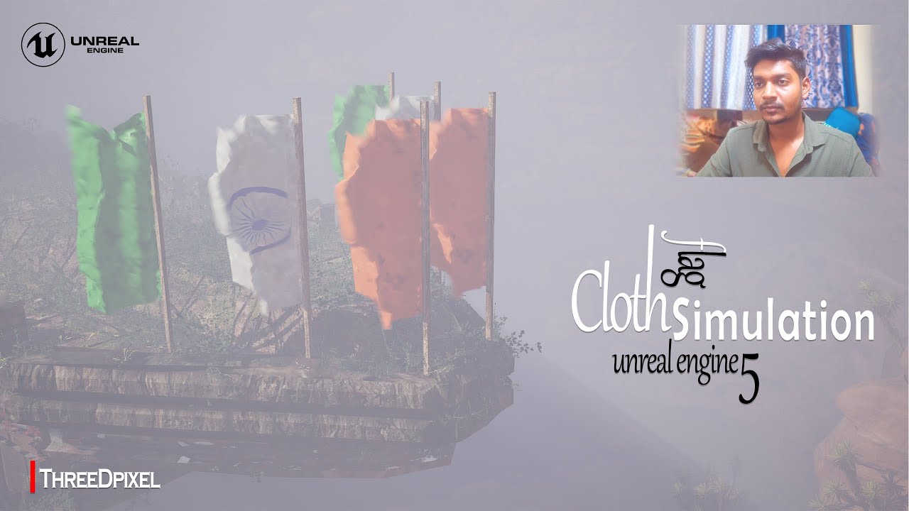 Realistic Cloth Flag Simulation in Unreal Engine 5 | Step-by-Step Tutorial