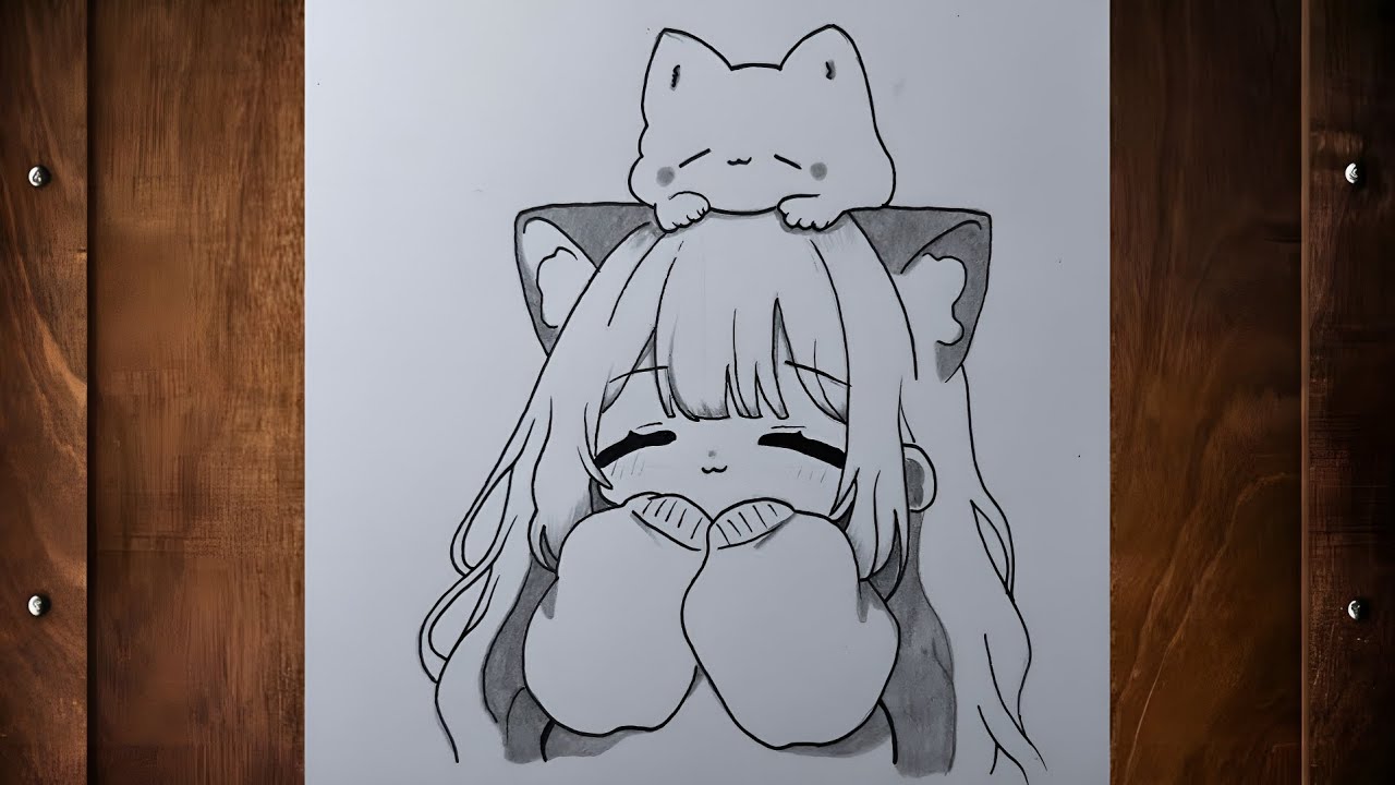 How to draw cute anime for beginners | drawing tutorial how to draw a cute anime girl