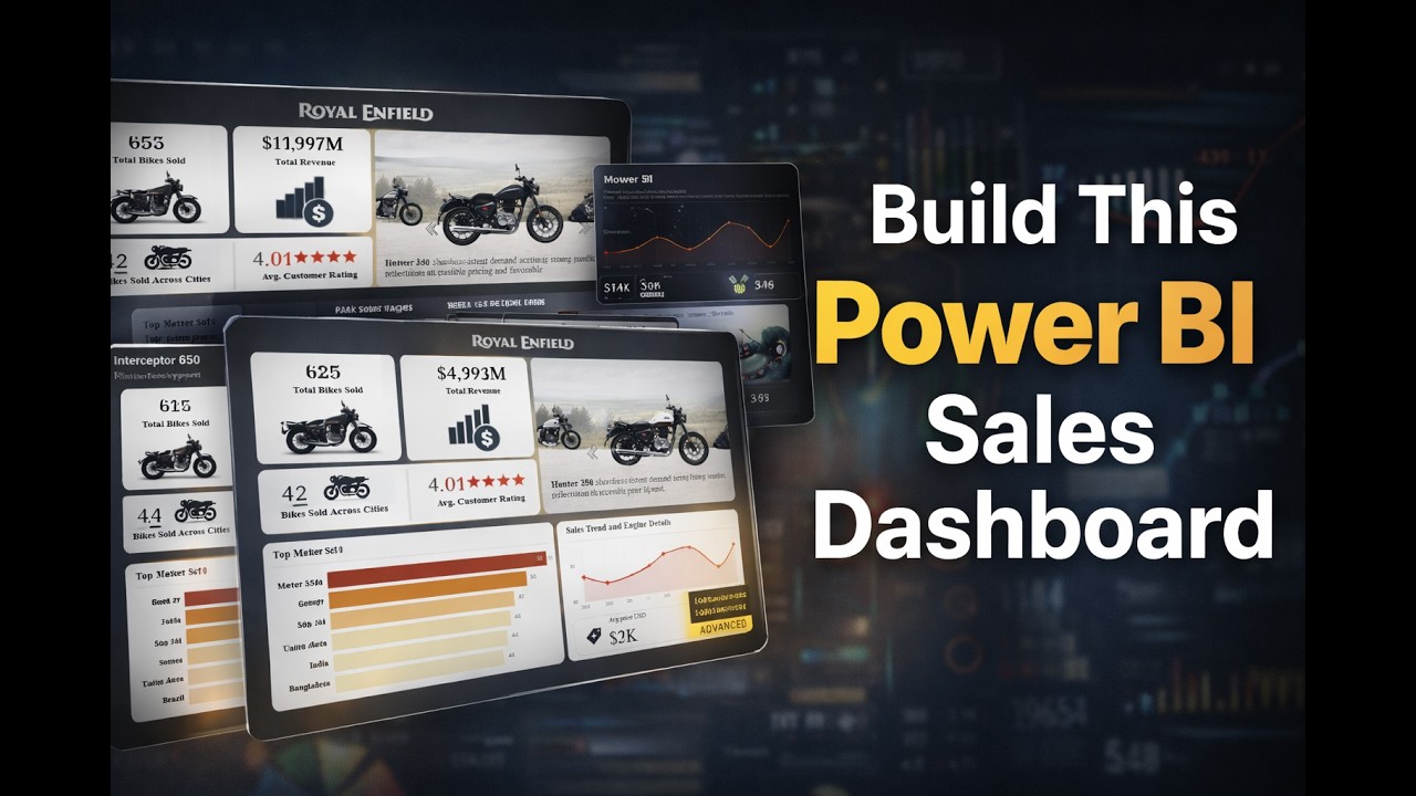 Royal Enfield Sales Dashboard in Power BI | Real-World Portfolio Project