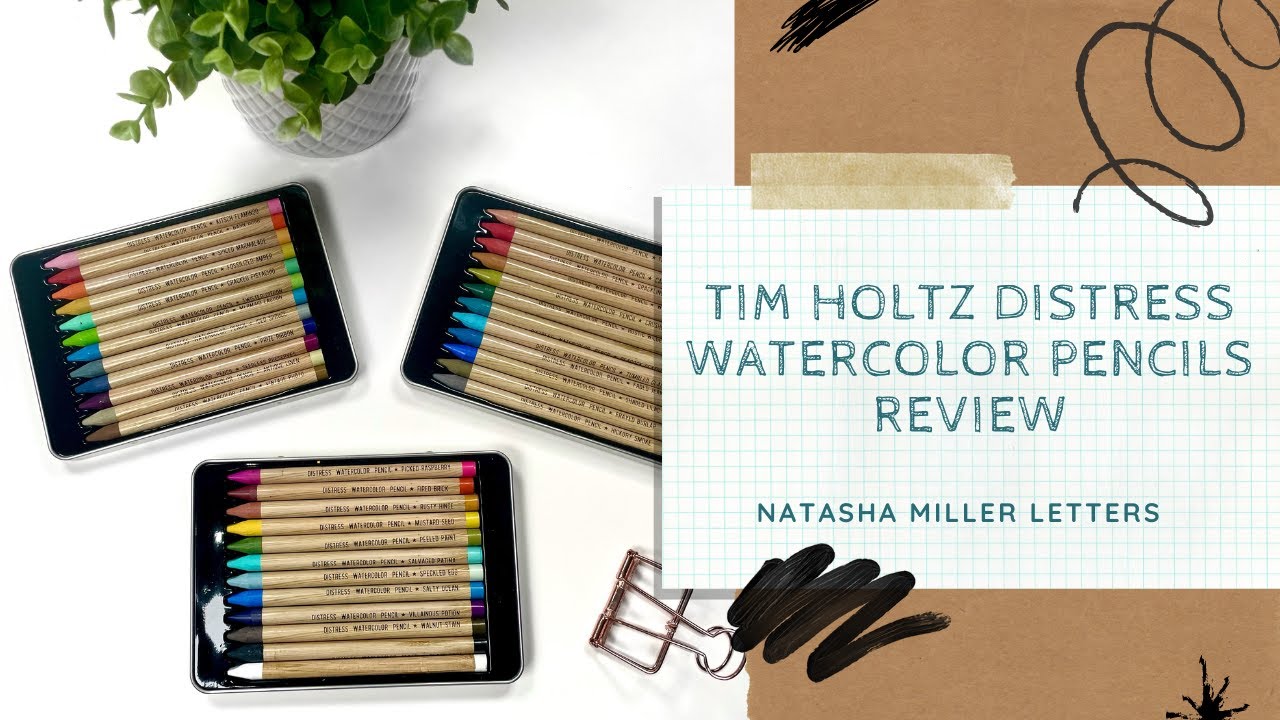 Tim Holtz Distress Watercolor Pencil Review