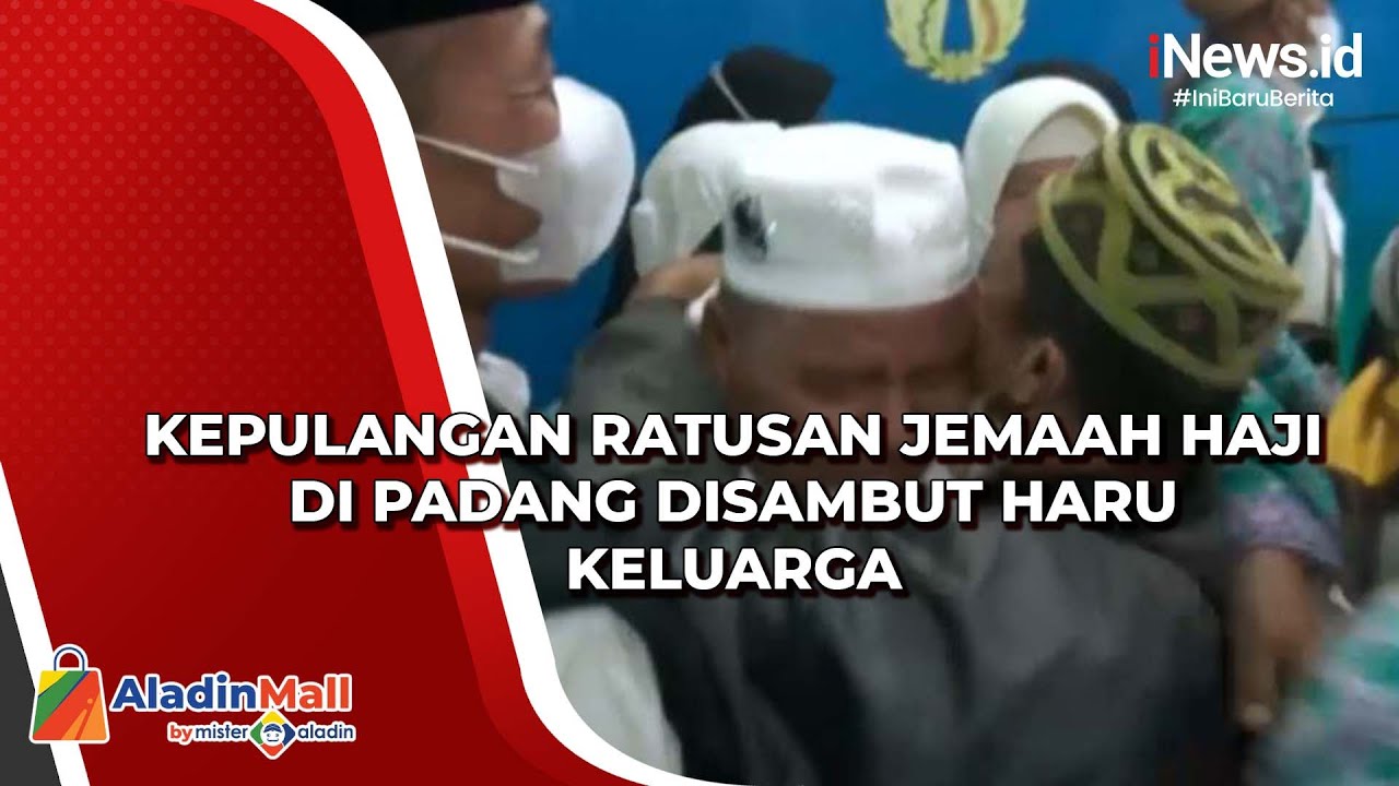 Kepulangan Ratusan Jemaah Haji di Padang Disambut Haru Keluarga