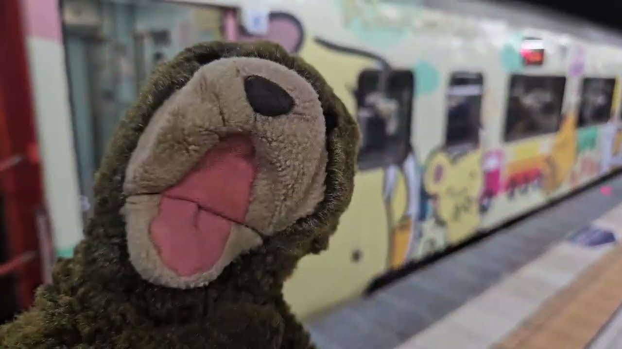 Snug Rides the Sanrio Train in Taiwan!