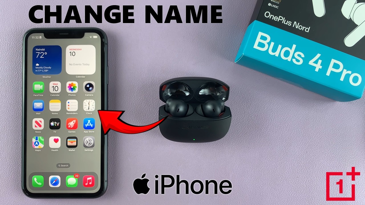 OnePlus Nord Buds 4 Pro: как переименовать на iPhone / iPad