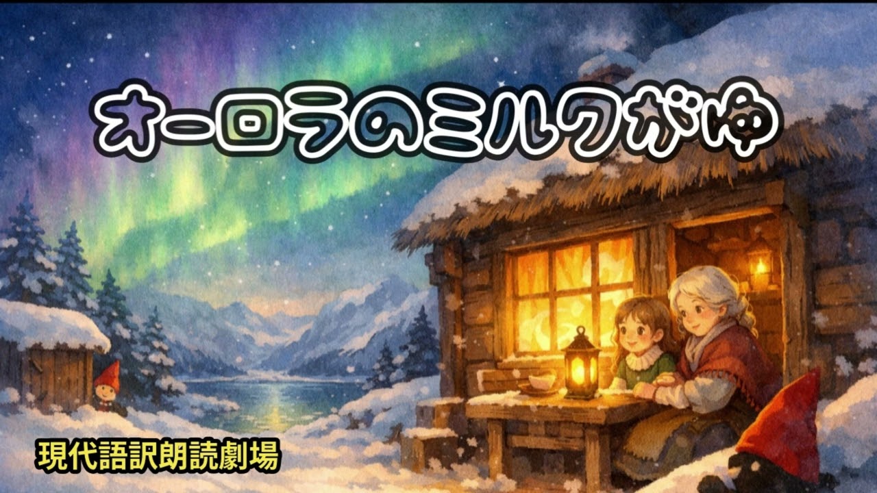 オーロラのミルクがゆ｜北欧のほっこり昔話（読み聞かせ）