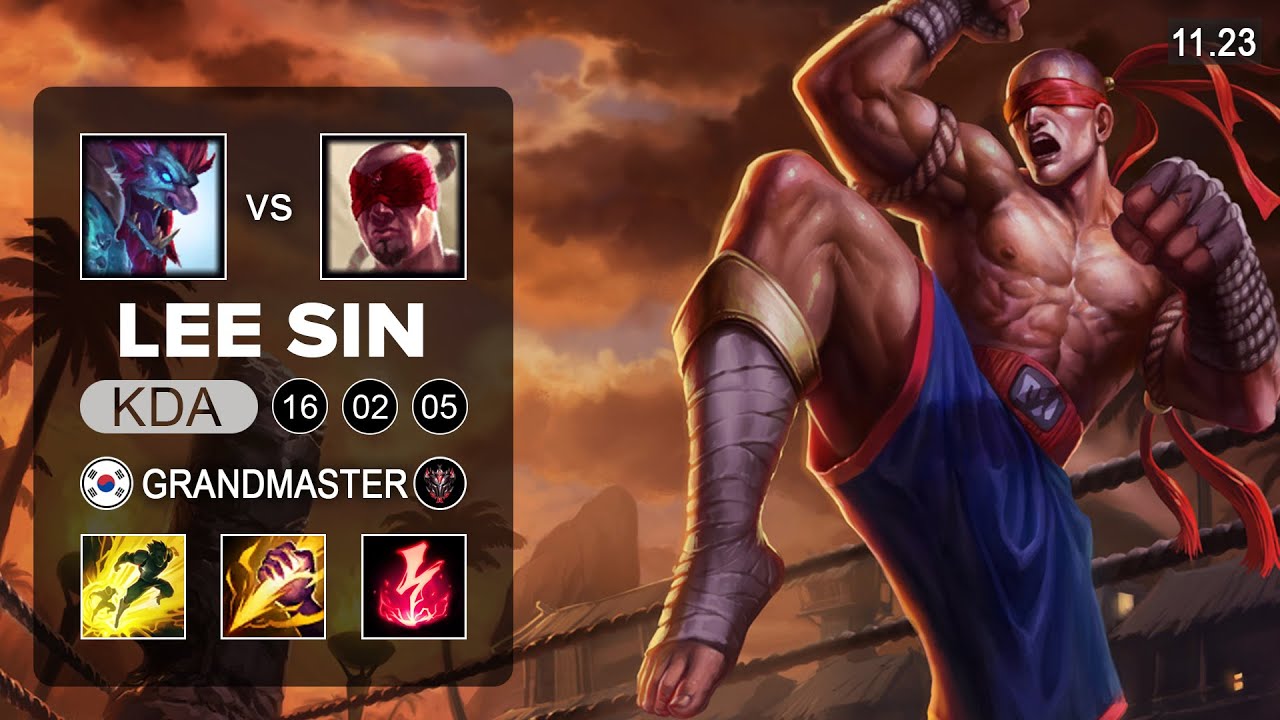 Lee Sin Jungle vs Trundle - KR Grandmaster - PreSeason 12 Patch 11.23