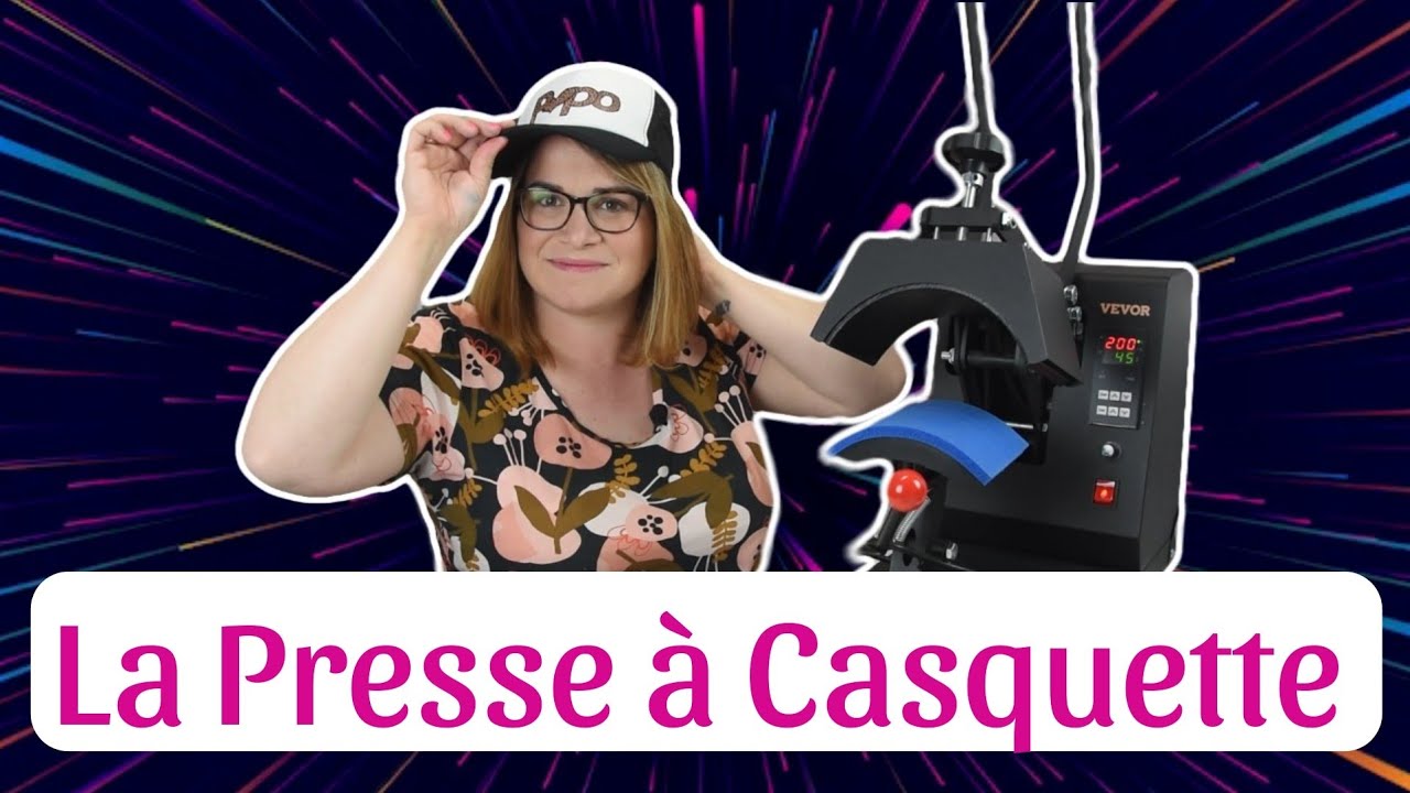Presse à casquette Vevor / Personnaliser ses chapeaux avec la sublimation ou le flex / By PopO