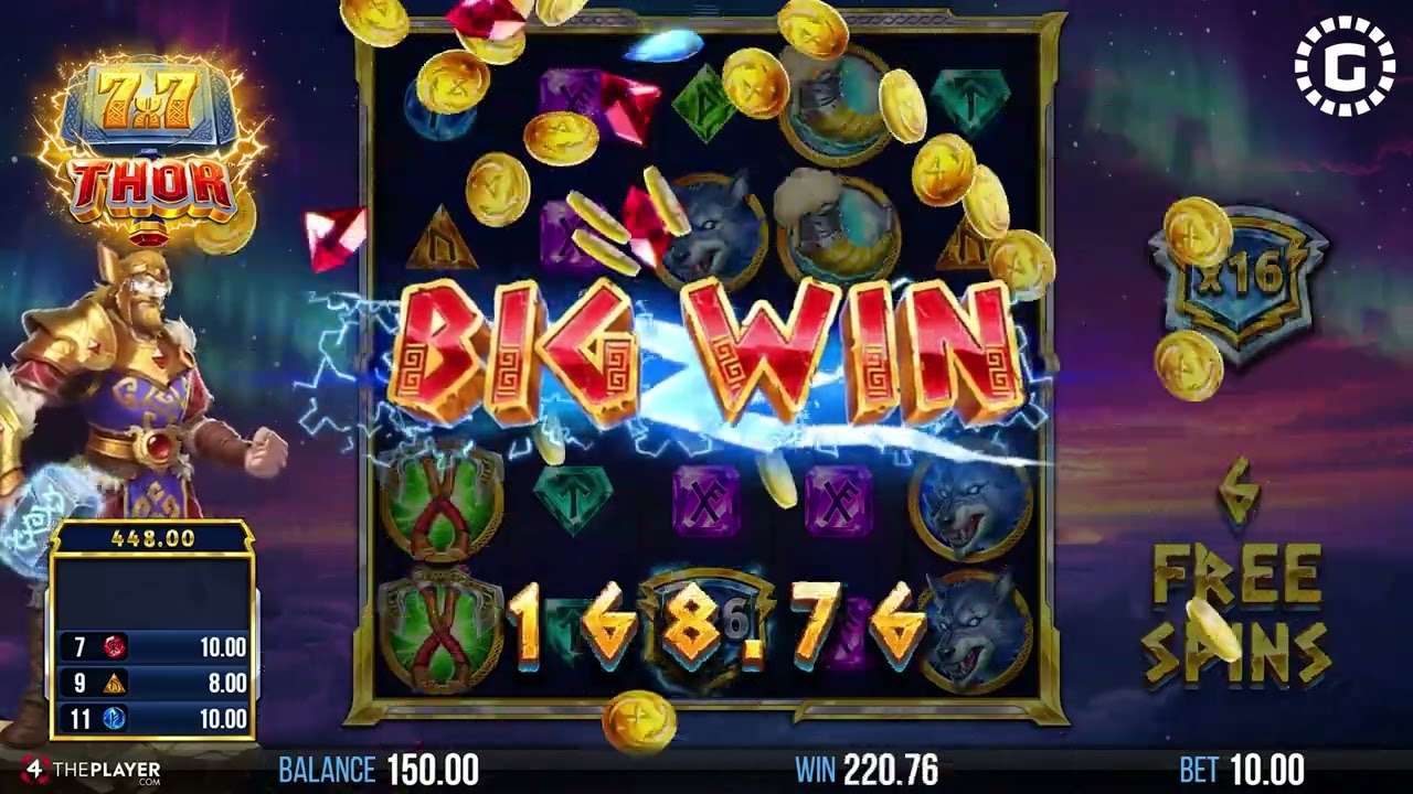 7x7 Thor by 4ThePlayer Slot Features | GamblerID