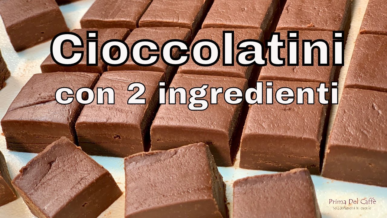 CIOCCOLATINI CON 2 INGREDIENTI ricetta base per cioccolatini fudge | Prima del Caffè