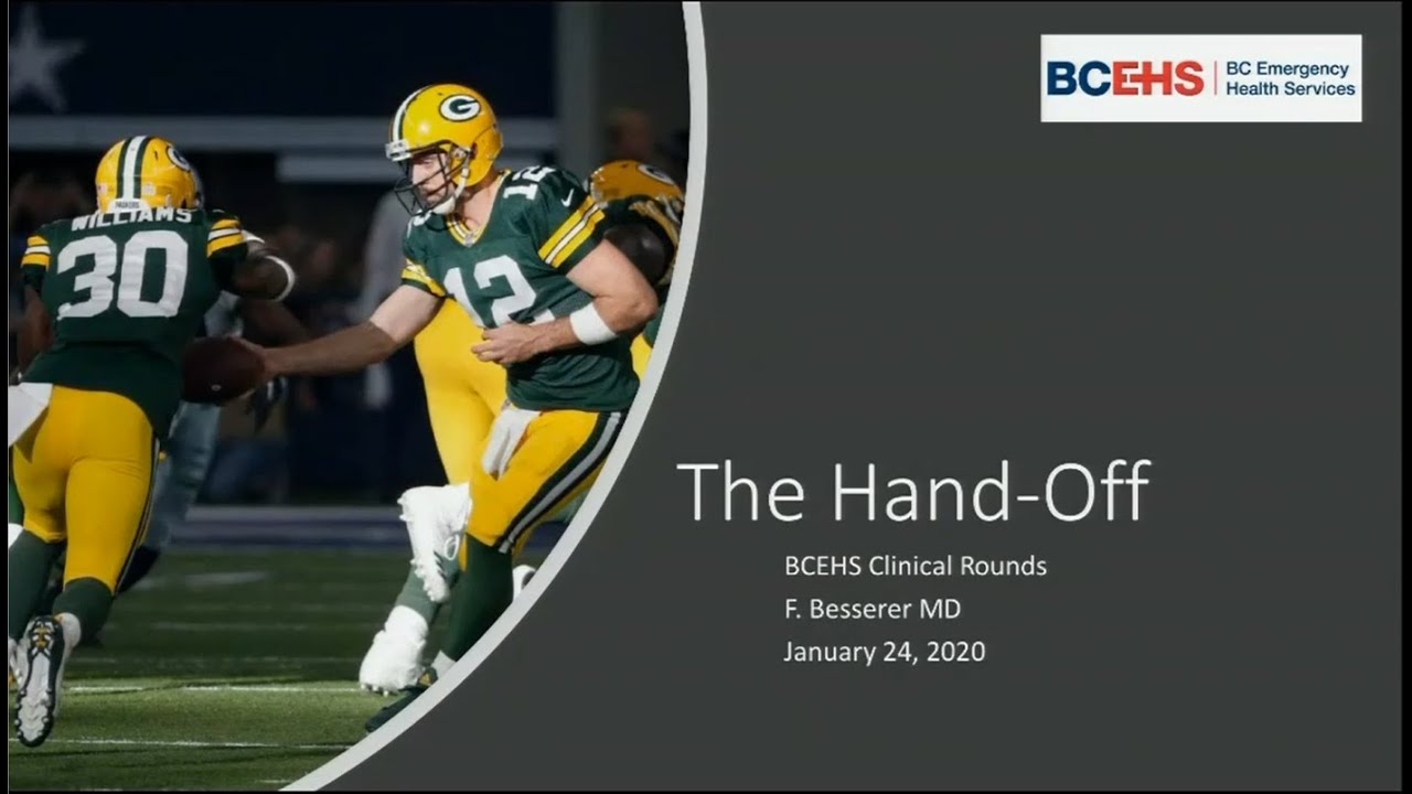 BCEHS Clinical Rounds: Crew Resource Management / Handover