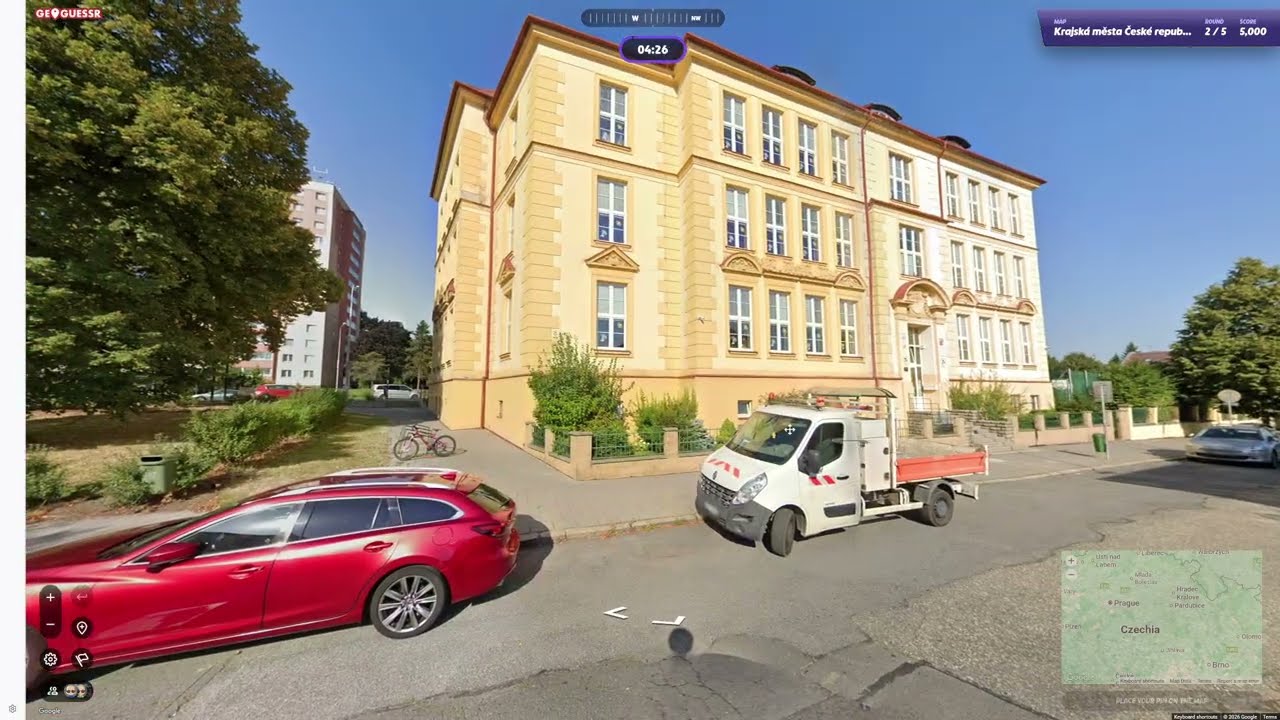Geoguessr - 2× Krajská města České republiky (100 lokalit v každém) #26