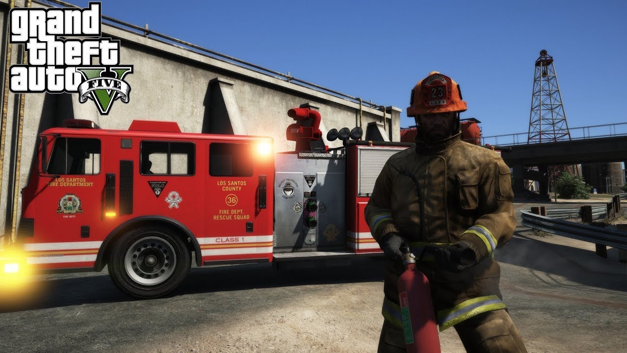 I became a firefighter | GTA 5 Online