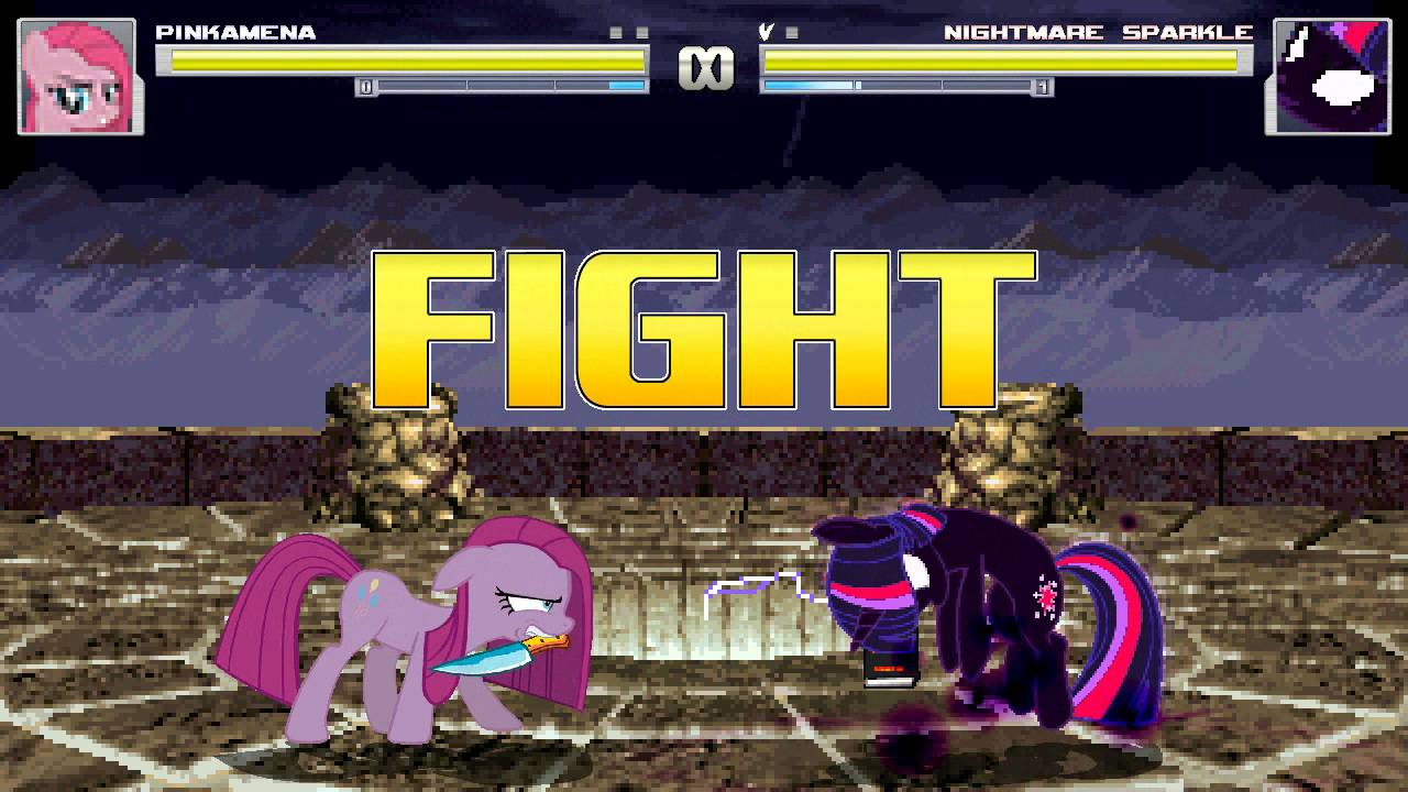 [Mugen] MLP Earth Pony , Unicorn, Pegasus vs NMSparkle (Other Pinkamena VS NM Sparkle)