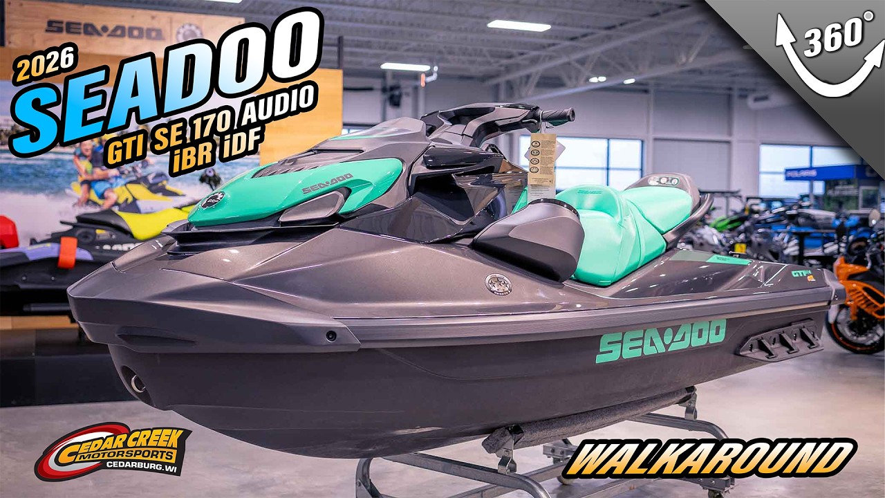 Walkaround | 2026 Sea-Doo GTI™ SE 170 Tech, Audio, iDF, iBR