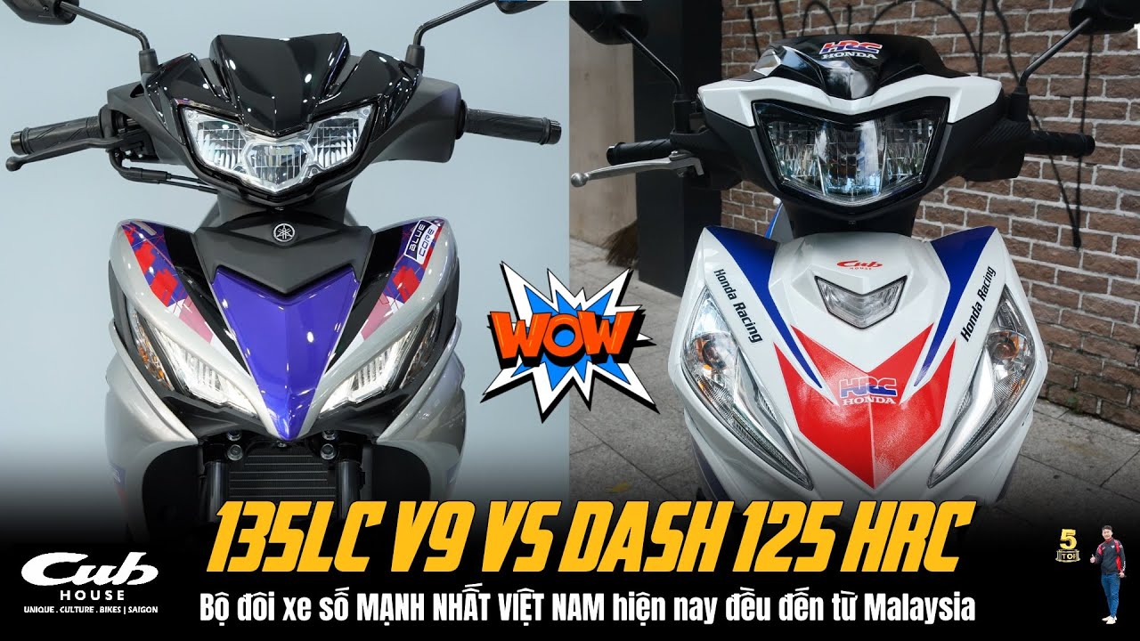 Honda Dash 125 HRC 2025 VS Yamaha 135LC FI V9 2025 ▶ Chọn AI khi cả 2 đều HOT..? 🔴 GIÁ XE MÁY VLOGS