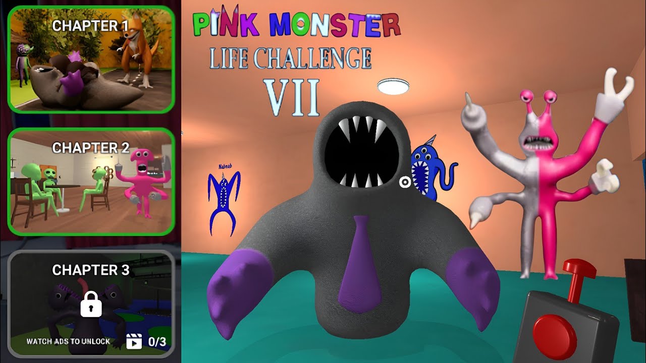 Pink Monster Life Challenge 7 - Gameplay Part 1- Chapter 1 [Android, iOS]