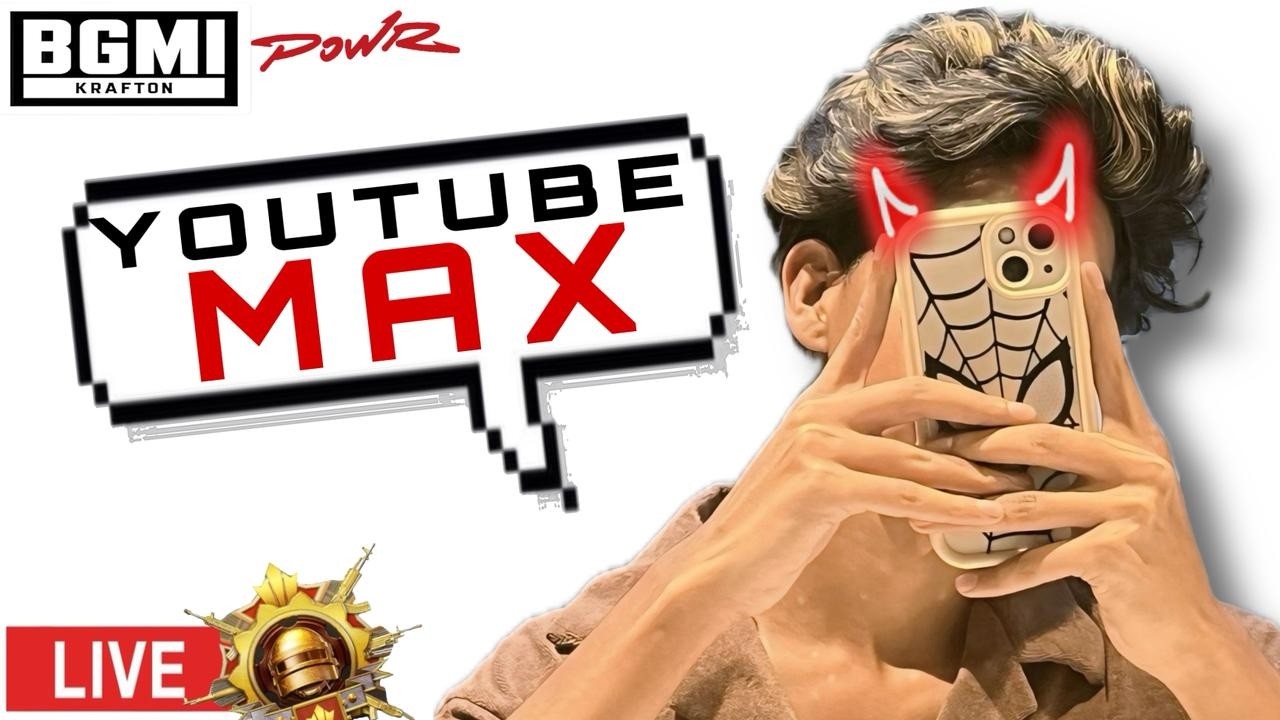 BOOOM BAAAA,M 🤗❤️ WITH YOUTUBE MAX  / BGMILIVE @777youtubemax