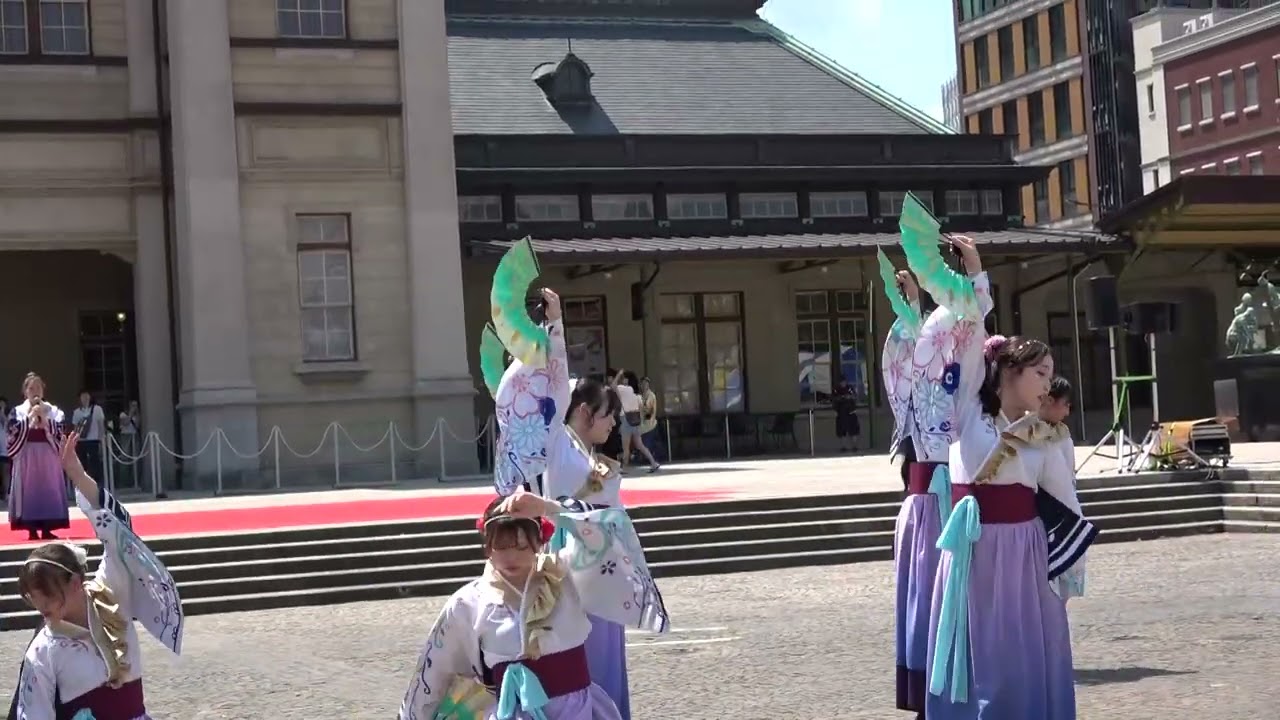 山口県立大学よさこい部奄美連合萩組 関門よさこい大会 2025/08/23