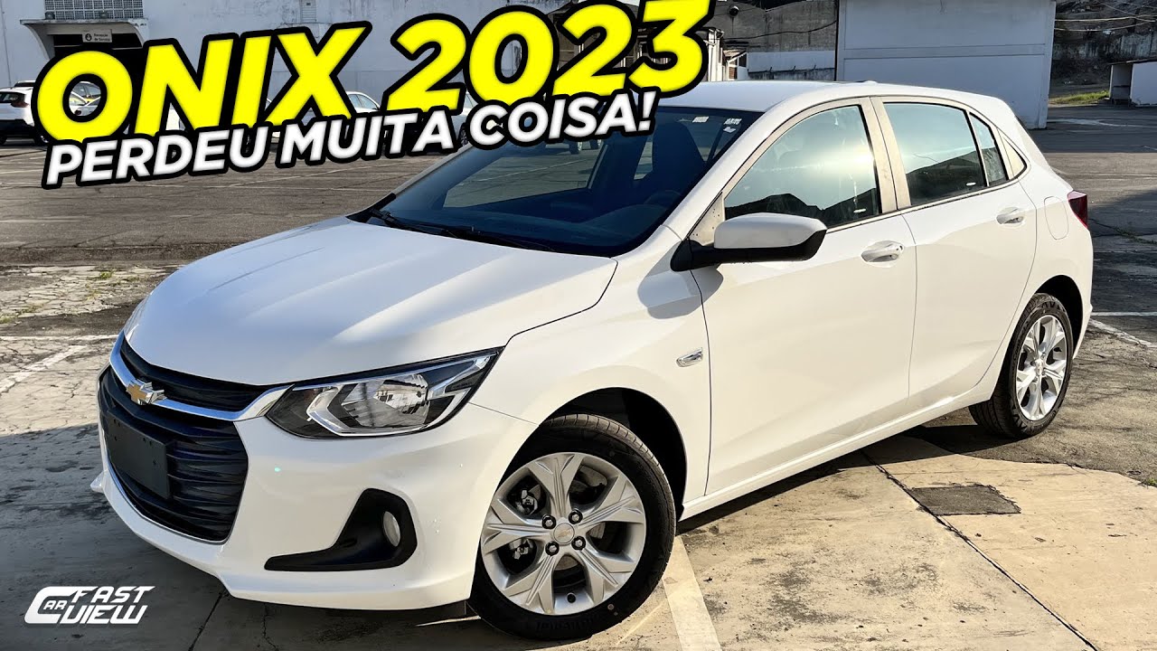 NOVO CHEVROLET ONIX LTZ 1.0 TURBO 2023 AUTOMÁTICO ESTÁ + CARO E PERDEU MUITOS ITENS!