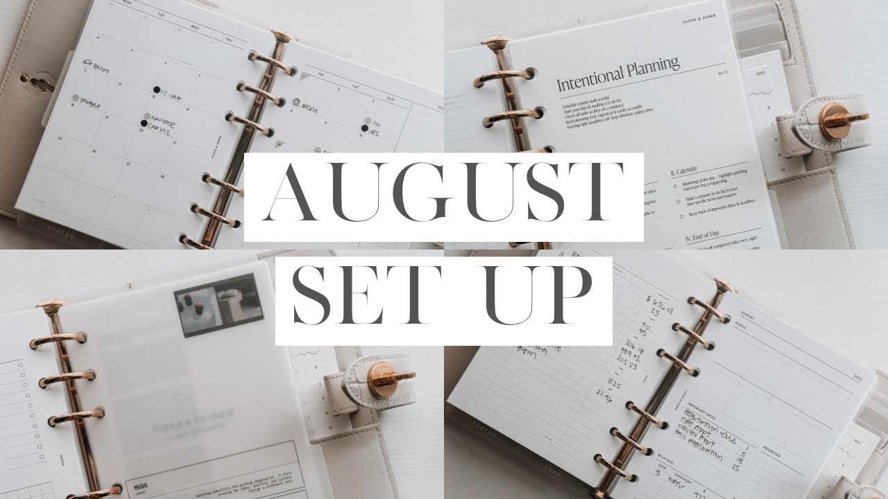 Plan With Me | August Set Up: Planner Organization & NEW Book Section | Mulberry A6 Agenda