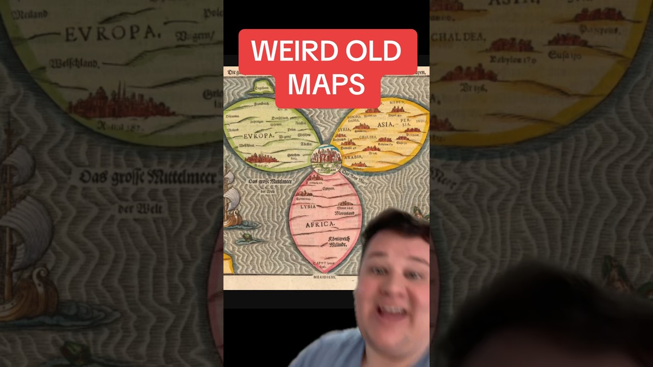 WEIRD OLD MAPS #history #historyfacts #historical #map #maps #geography #mapping #world #worldmap