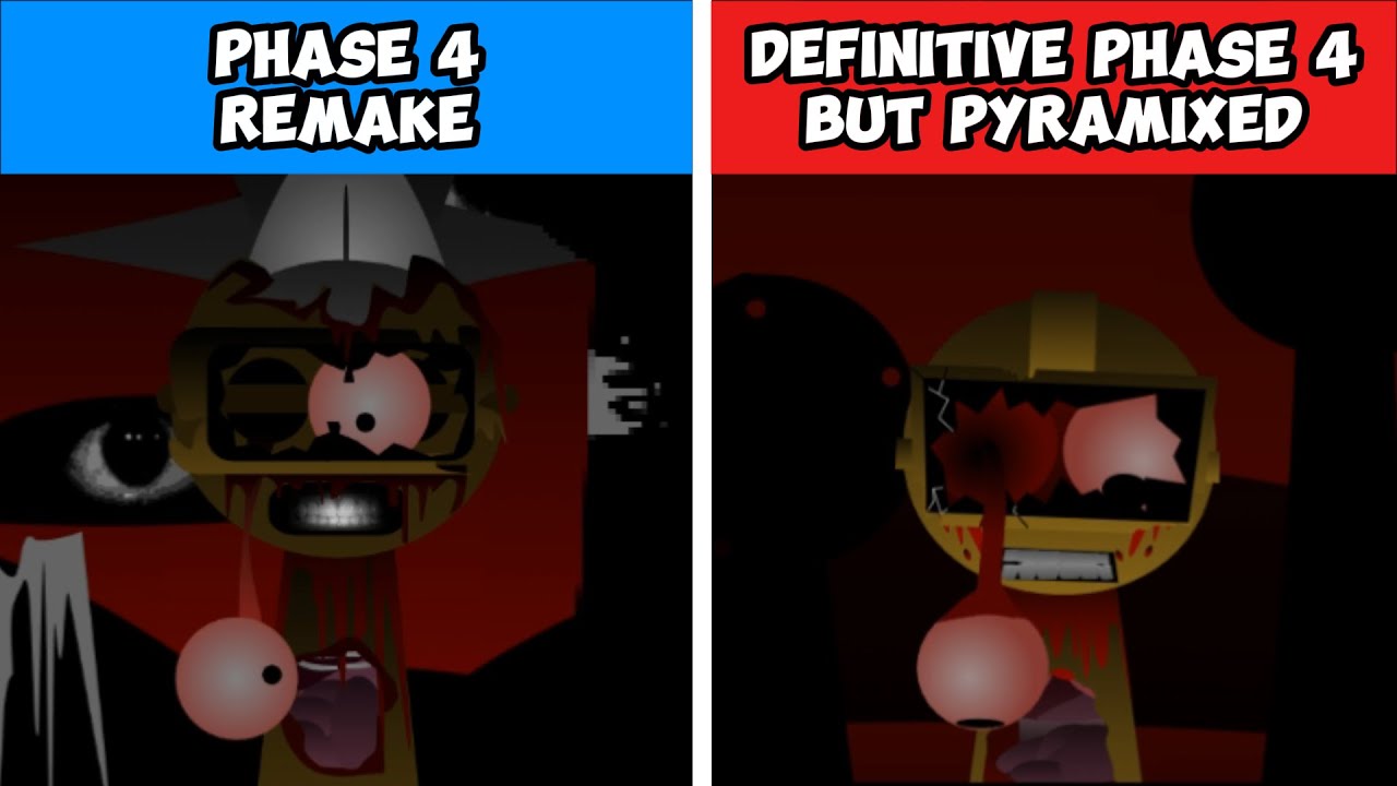 Incredibox Sprunki Phase 4 Remake vs Definitive Phase 4 but Pyramixed (Big Update!)