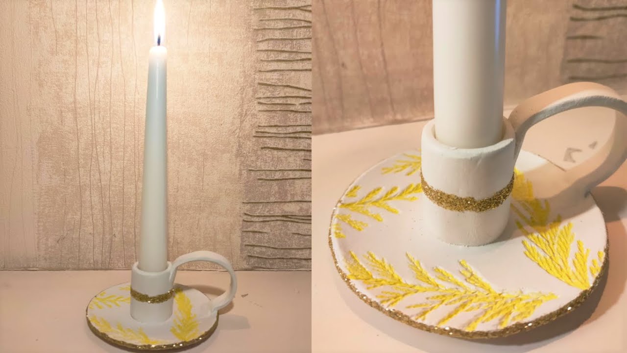 DIY / DIY old fashioned candle holder / DIY stick candle holder / homemade candle stick holders