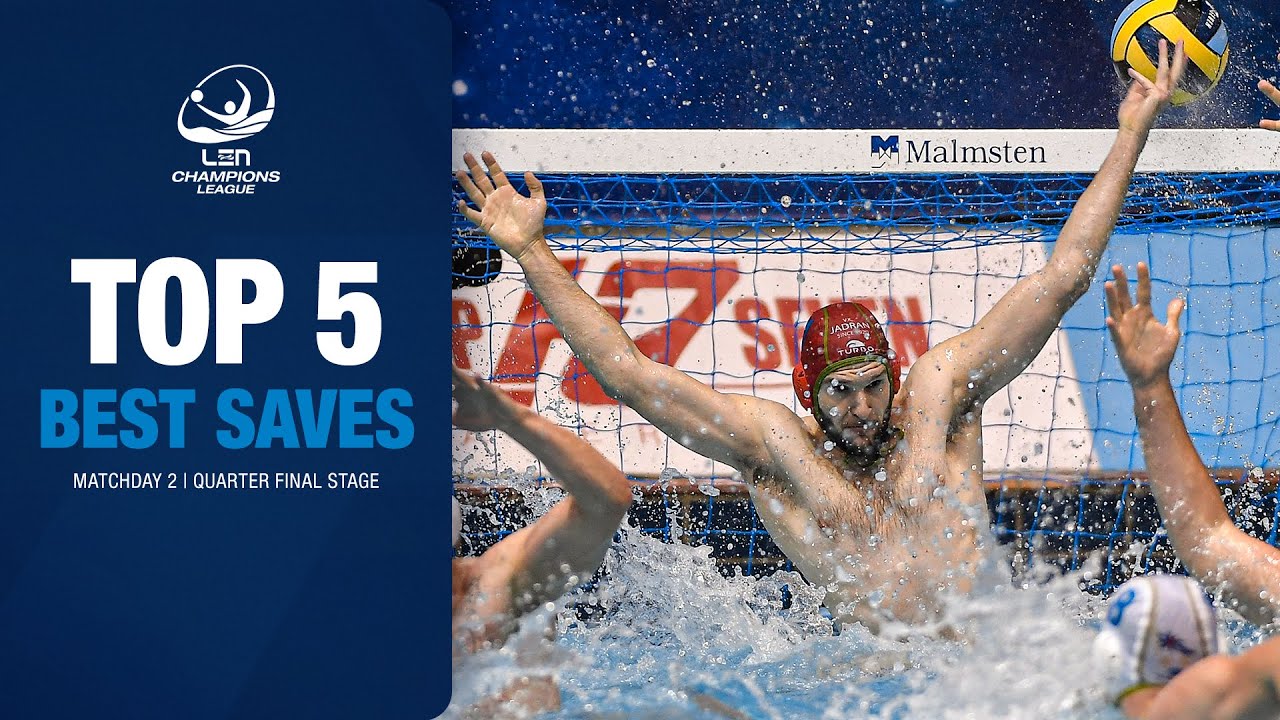 Top 5 Saves | Water Polo Champions League | 2023-24 Quarter Final Stage: Day 2