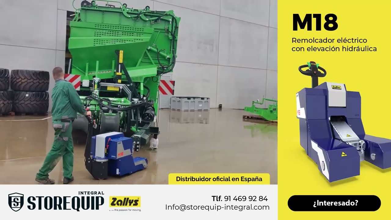 M18 Remolcador eléctrico con elevación hidráulica, por Storequip