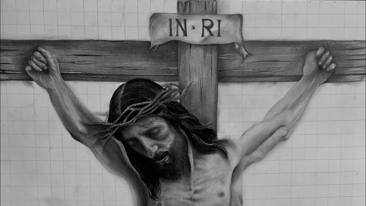 Jesus crucified DRAWING ✍️🖤