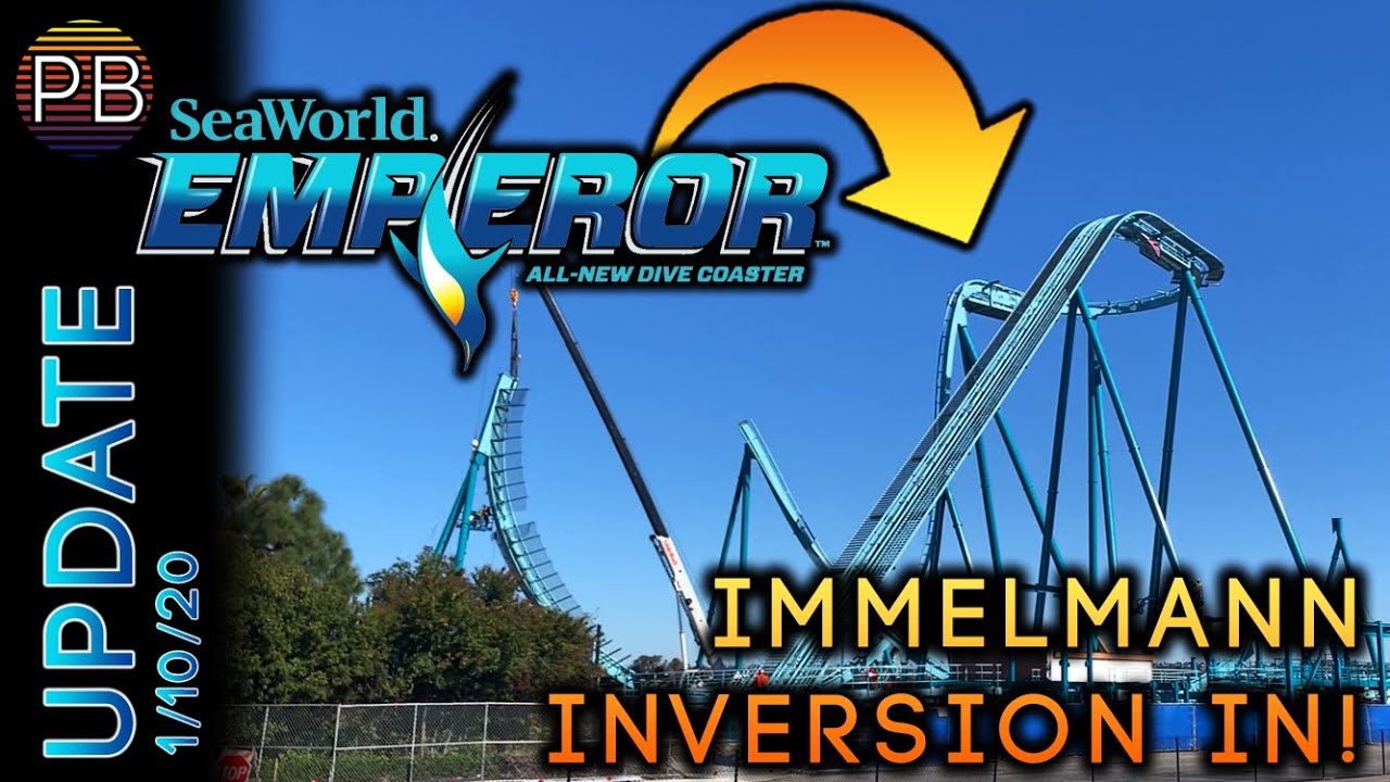 Emperor Construction Update 1/10/20 | Brand New Dive Coaster at SeaWorld San Diego!