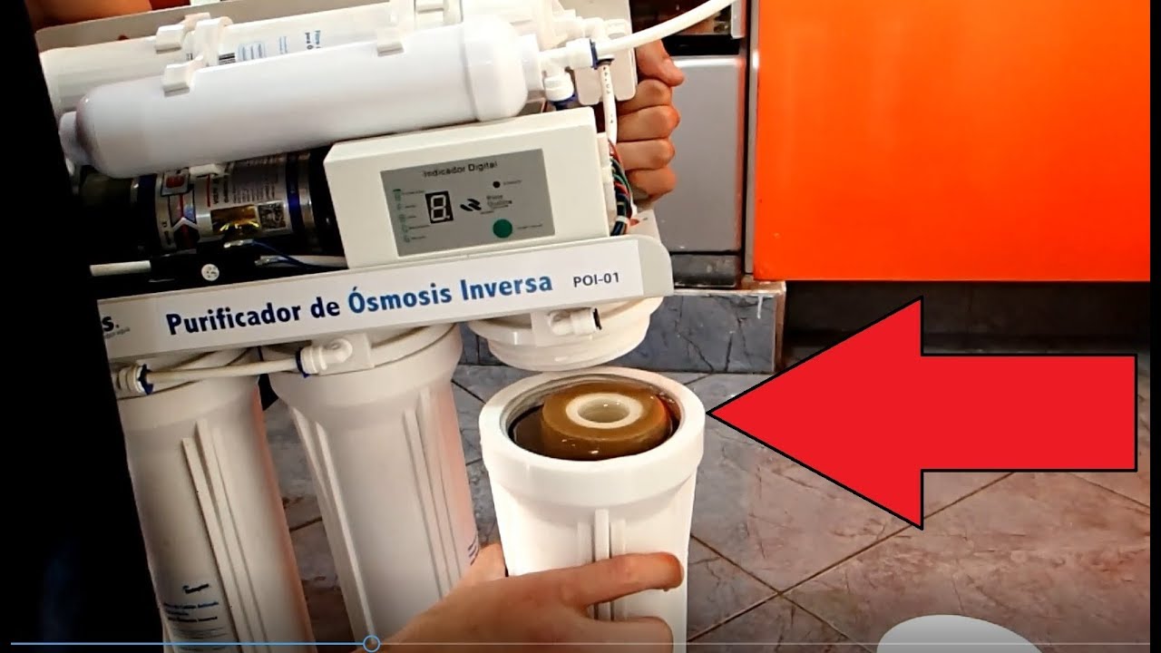 Como cambiar filtros purificador de agua de ósmosis inversa MANTENIMIENTO DETALLADO