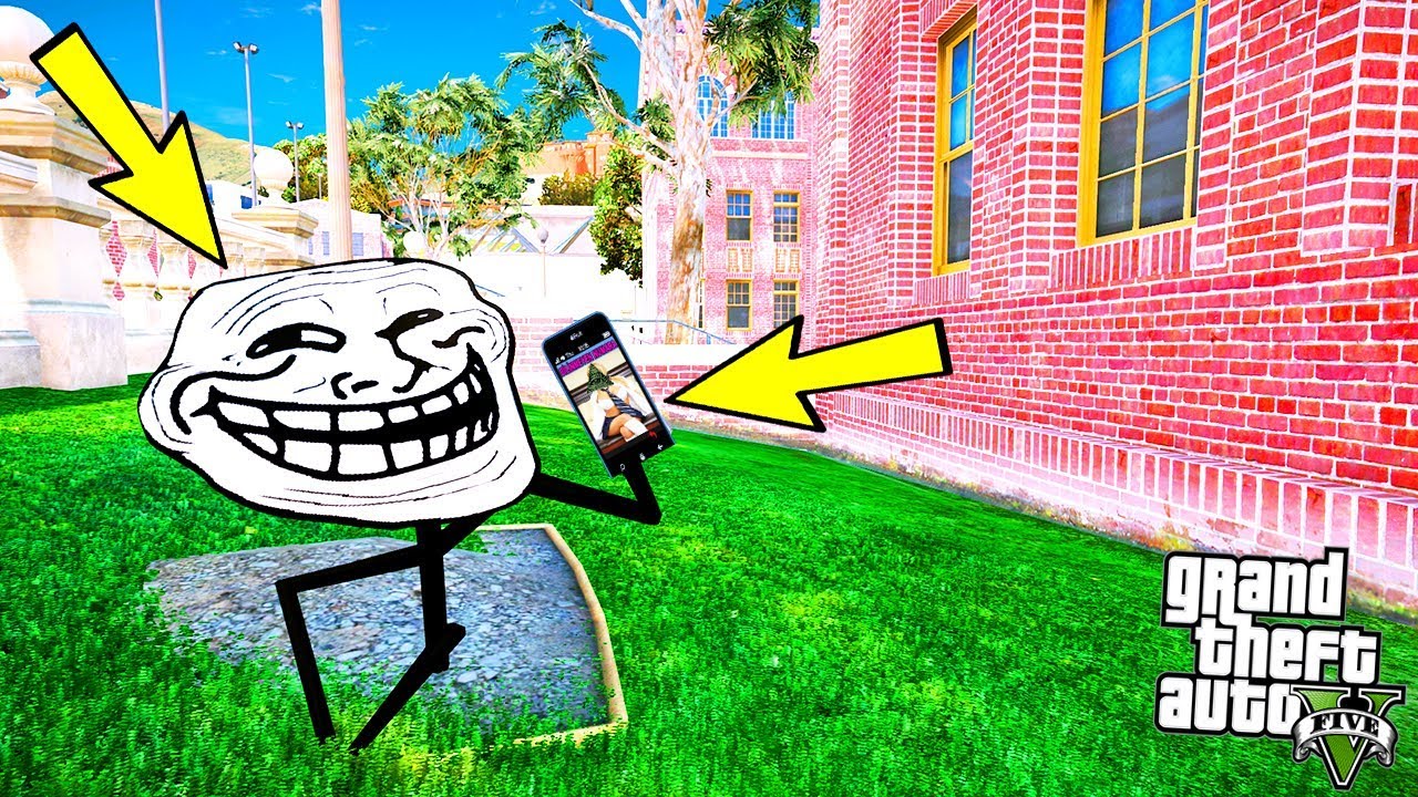 TROLLFACE MAKSİMUM GÜVENLİKLİ OKULDAN KAÇ GÖREVİ! - GTA 5