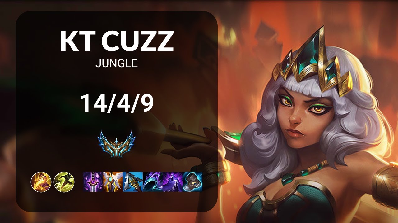 KT Cuzz Qiyana vs Han Viper Zed JUNGLE - KR CHALLENGER Patch 15.16