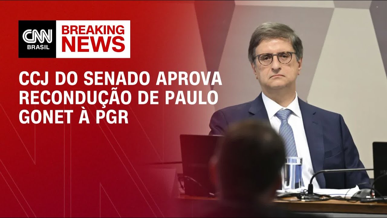 CCJ do Senado aprova recondu&ccedil;&atilde;o de Paulo Gonet &agrave; PGR | CNN 360&ordm;