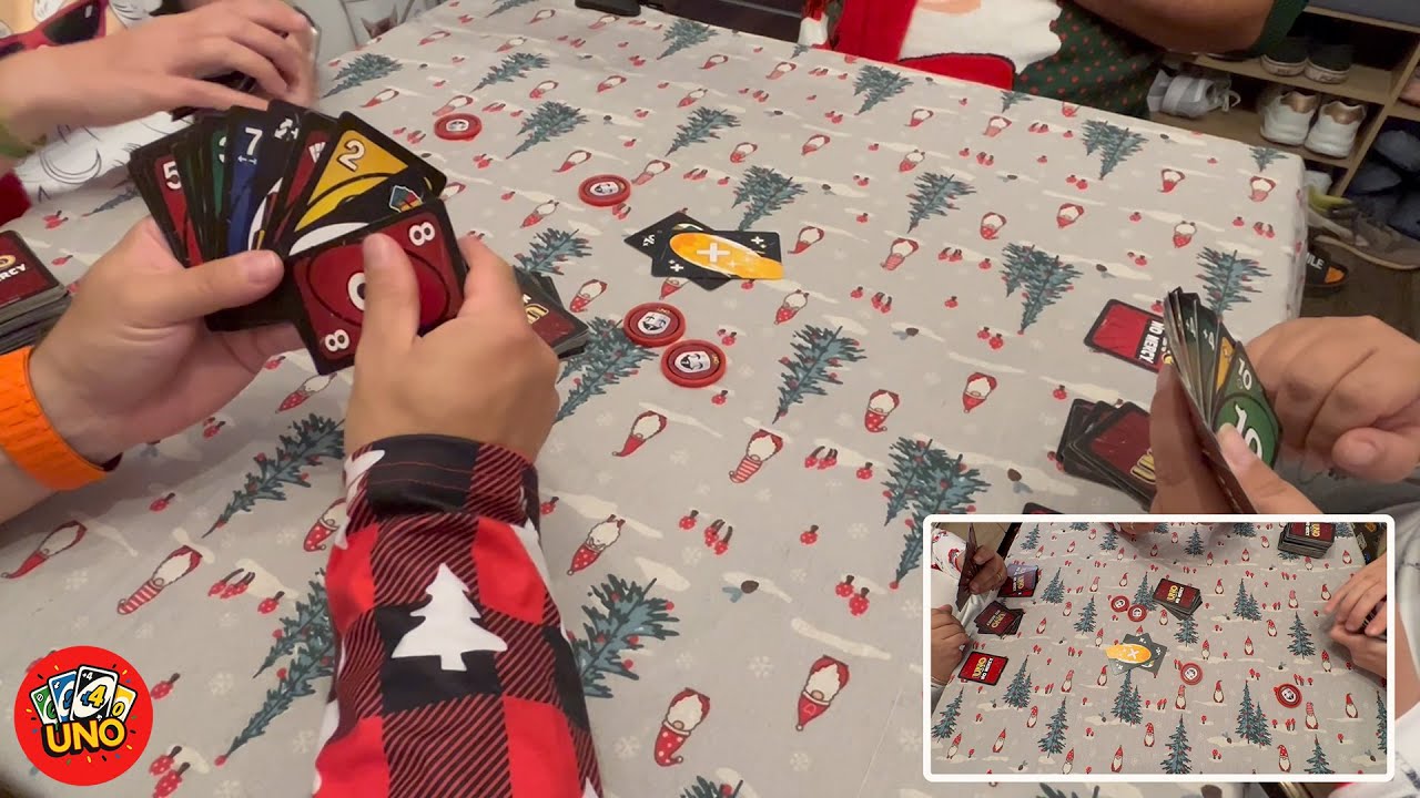 We FINALLY Played UNO No Mercy with the Expansion Pack Everyone Wanted! 😱🃏🎄