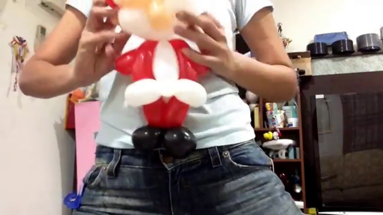氣球聖誕老人 頭 balloon Santa Claus part2 head