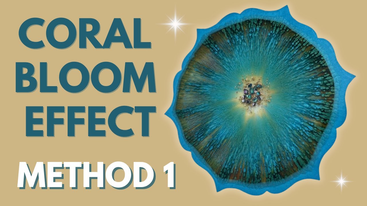Coral Effect in Resin | Method 1 — Dreamy Blooming Patterns