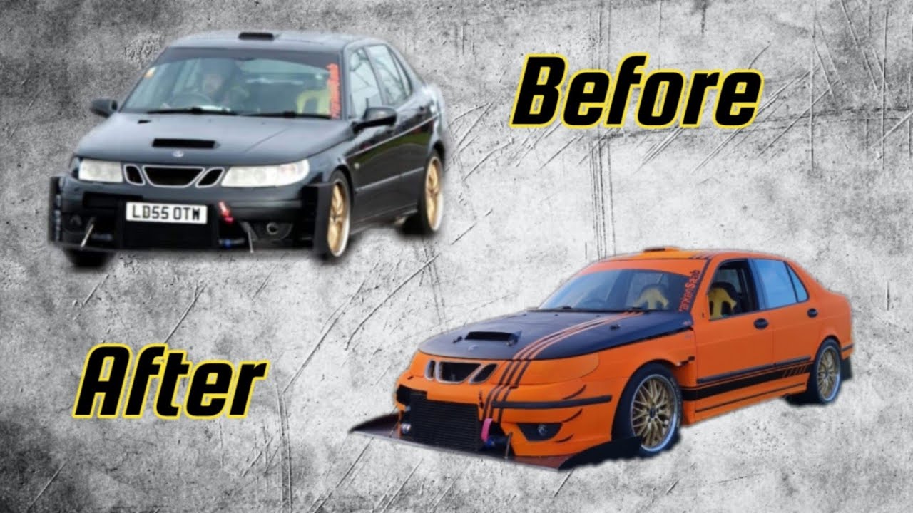 Building a saab 9-5 aero track car in 10 minutes - Phase 2