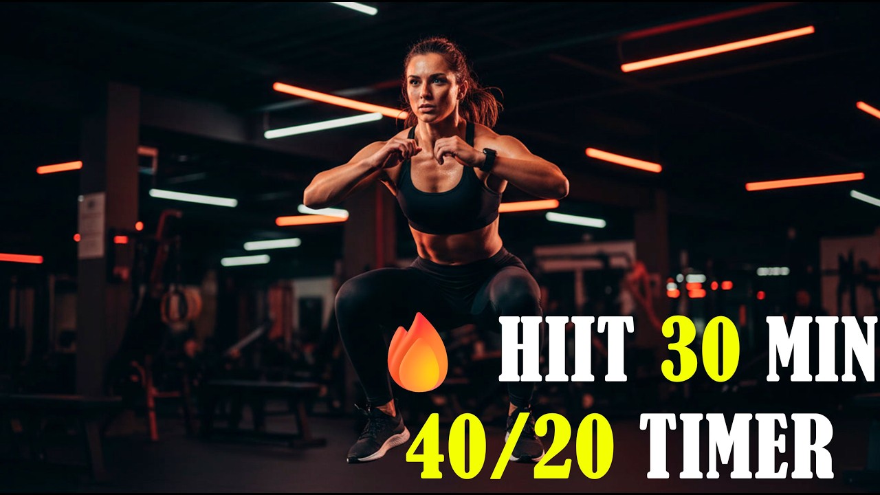 30 MIN HIIT TIMER 🔥 40s ON / 20s OFF | Intense Fat Burn Workout Music 2026