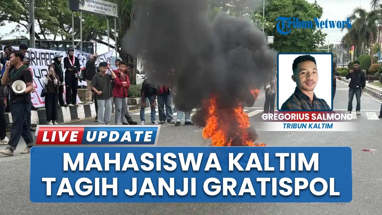 Tagih Program Gratispol, Ratusan Mahasiswa Samarinda Kritik 1 Tahun Kepemimpinan Gubernur Kaltim