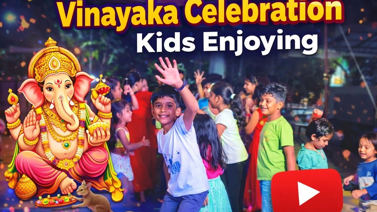 Vinayaka chavithi kids enjoying #vinayakachavithi #ganeshfestival #kidsenjoing #kidsdance 