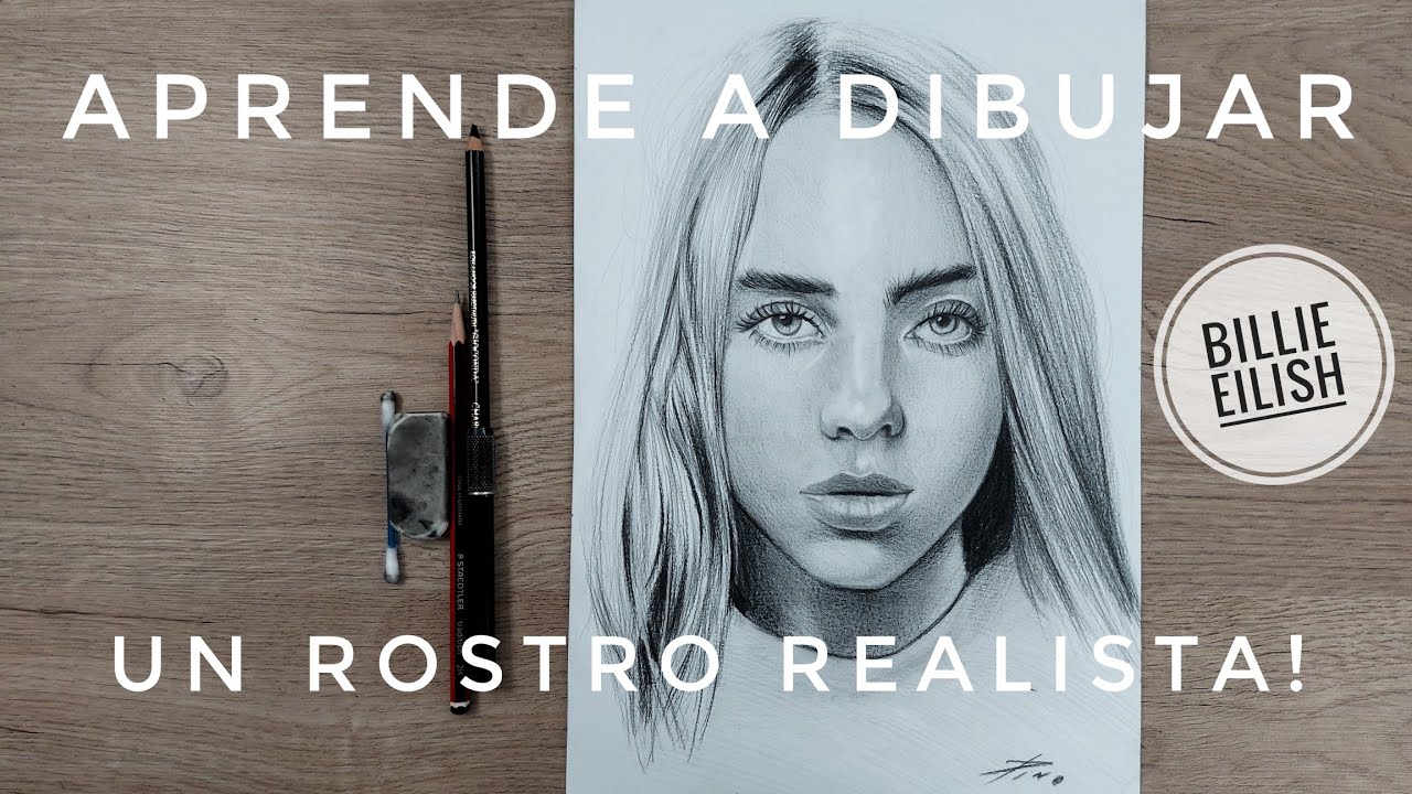 Aprende a DIBUJAR un ROSTRO que se vea REALISTA (Billie Eilish) [NARRADO]