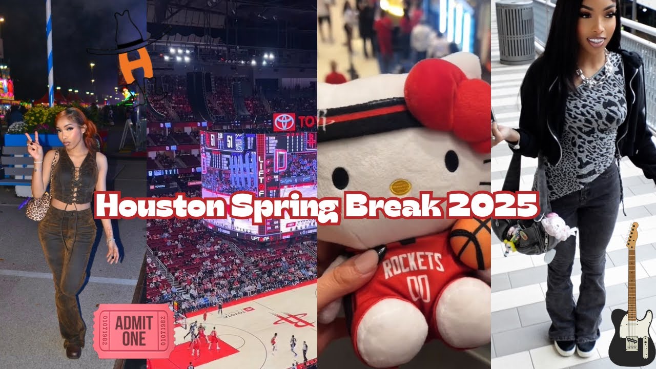 Весенние каникулы в Хьюстоне 2025 | Родео🎡 | Игра «Рокетс» 🏀 | Концерт Swapa 🎵