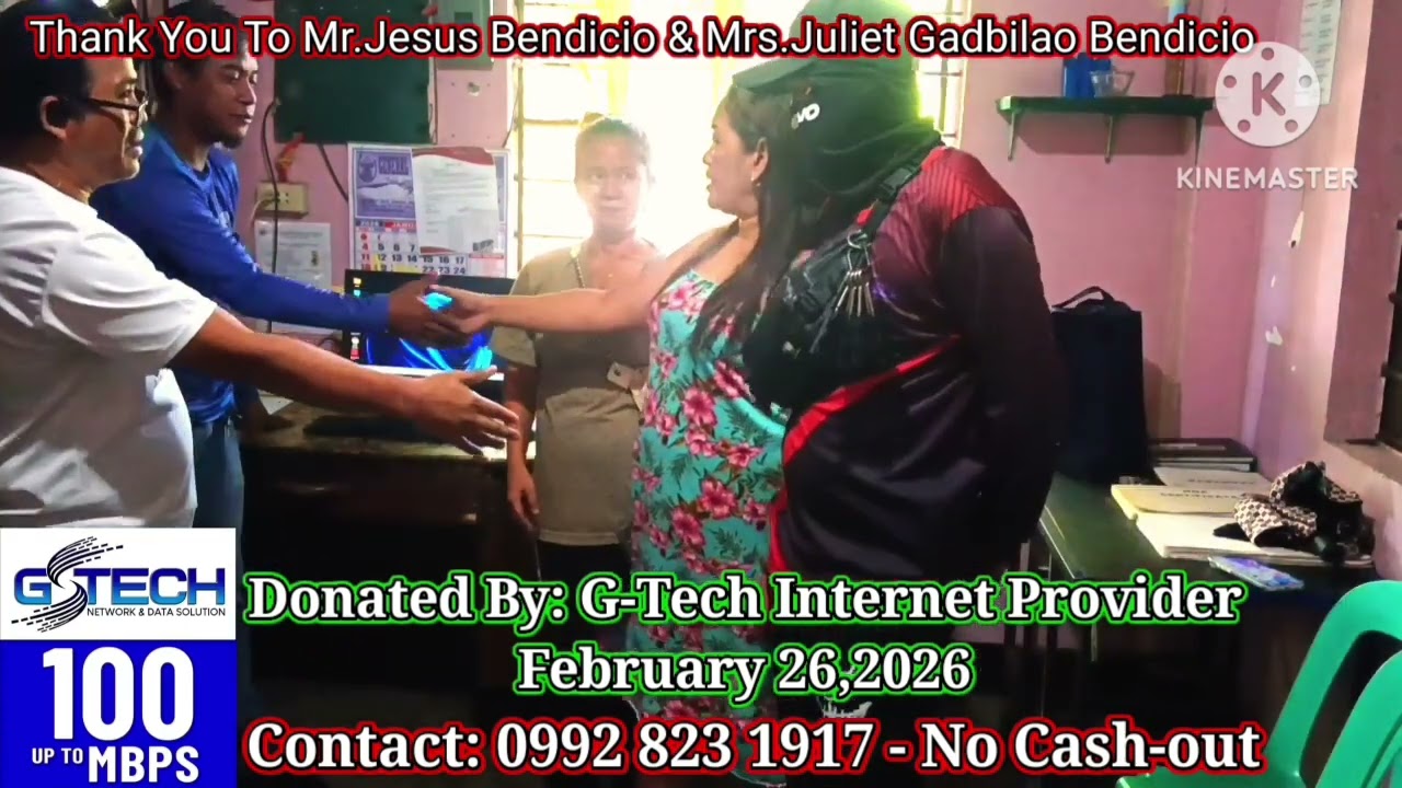 1 Unit Of Computer Donated To Belmont HOA From G-Tech Internet Provider Thank You Po Sa May Ari