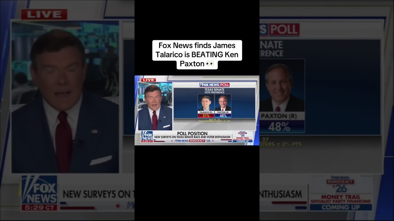 Fox News: Джеймс Таларико ОПЕРЕЖАЕТ Кена Пакстона