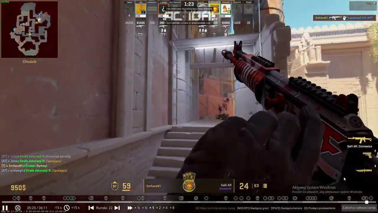 cs2 3mfasoN1 Poland anubis 4kills(1knife)