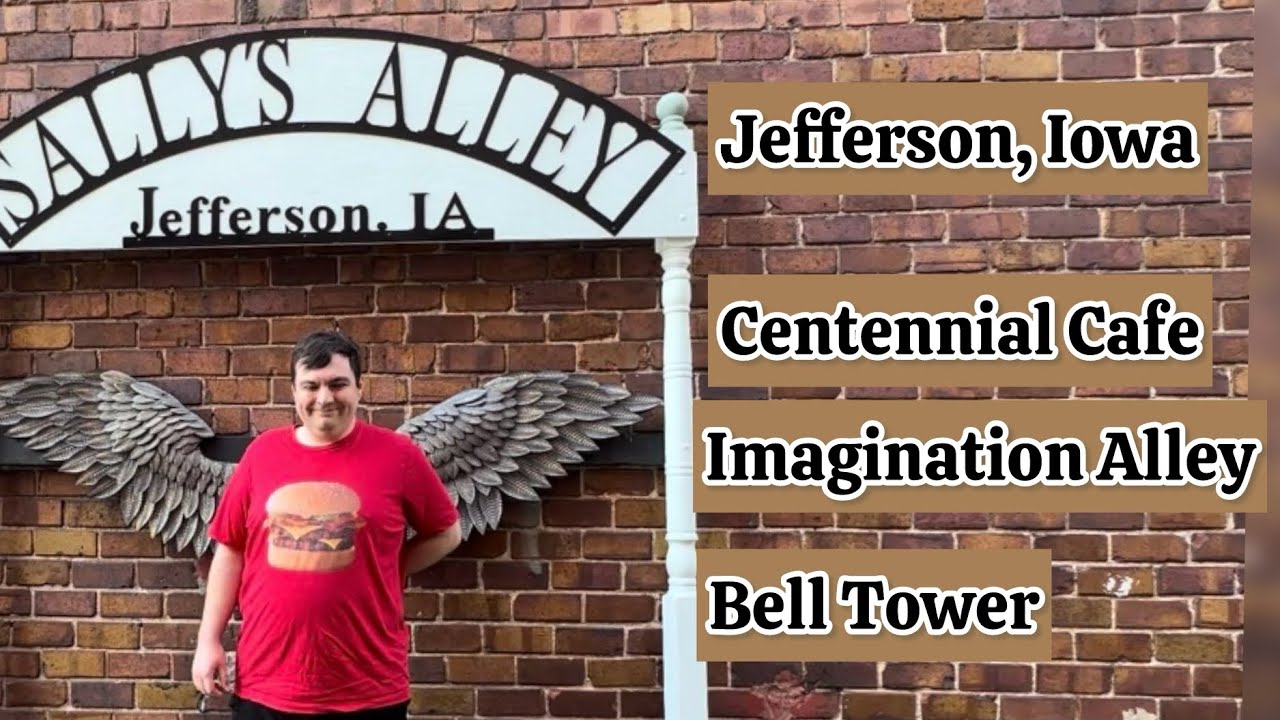 Jefferson Iowa | Bell Tower | Centennial Cafe | Road Trip | Iowa Travel | Shopping