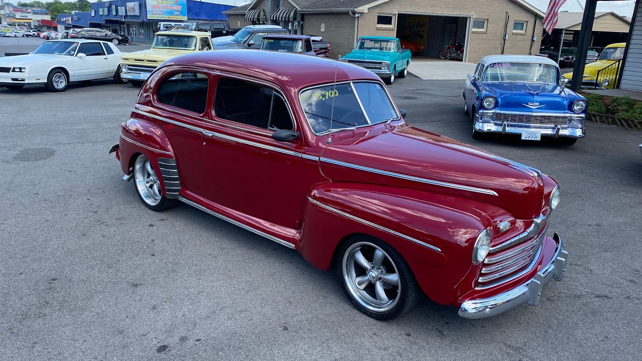 Test Drive 1946 Ford Deluxe 2 Door Sedan SOLD $25,900 Maple Motors #1710